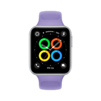 OPPO Watch SE eSIM智能手表 薄雾紫 紫色硅胶表带（北斗、GPS、ECG）