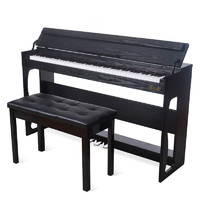 博仕德 电钢琴88键重锤电子钢琴 斜盖款-木纹黑(送双人凳+大礼包)