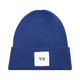 Y-3 深蓝色经典logo款男女同款羊毛帽