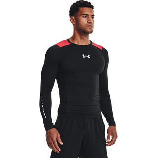 安德玛（UNDERARMOUR）HeatGear Vent男子训练运动长袖紧身衣1370661 黑色001 3XL