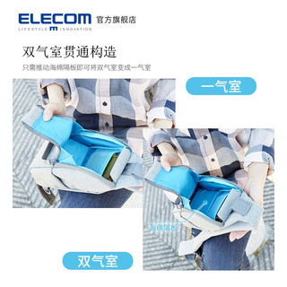 ELECOM 宜丽客 单肩包相机包胸包挎包多功能休闲运动摄影斜跨卡片相机包背包男女包 白色