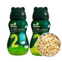 Enoulite 英氏 小小馒头儿童零食牛乳味蛋黄味奶豆90g*2罐