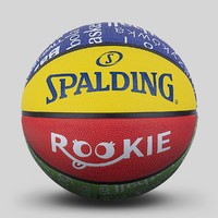 88VIP：SPALDING 斯伯丁 橡胶篮球 84-368Y 黄色/蓝色/绿色 5号/青少年