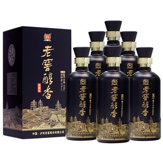 泸州老窖 52度高度白酒 老窖醇香鉴藏52度500ml*6瓶整箱-原厂包装