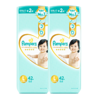 88VIP：Pampers 帮宝适 一级帮 婴儿纸尿裤 L42片*2包