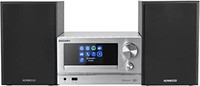 KENWOOD 凯伍德 M-7000S-S - 带网络收音机、DAB+、CD/USB 和音频流的智能微型 Hi-Fi 系统，银色