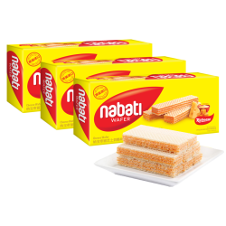 nabati 纳宝帝 丽芝士(richeese) 印尼进口纳宝帝奶酪威化饼干145g/盒