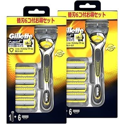 Gillette 吉列 Proshield 手动剃须刀男士支架 + 6 个替换刀片 x 6套