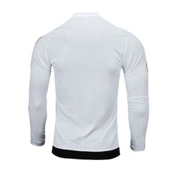 adidas 阿迪达斯 男子透气长袖圆领跑步简约舒适足球运动T恤 ESTRO运动上衣 白色 GL4266