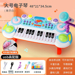 The North E home 北国e家 儿童电子琴乐器玩具24键初学弹奏小钢琴