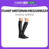STUART WEITZMAN 香港直邮Stuart Weitzman女士牛皮长筒靴及膝靴靴黑色显瘦SW