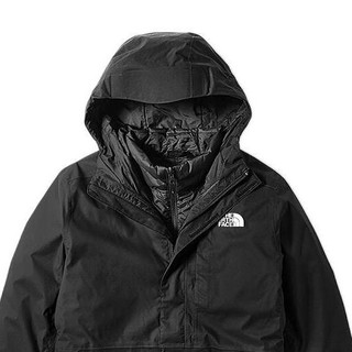 THE NORTH FACE 北面 男子三合一冲锋衣 NF0A4UDD-JK3 黑色 L