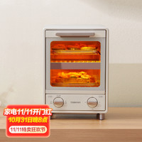 TOSHIBA 东芝 日本东芝电烤箱家用多功能小型双层烤箱机械式网红迷你专业烘焙