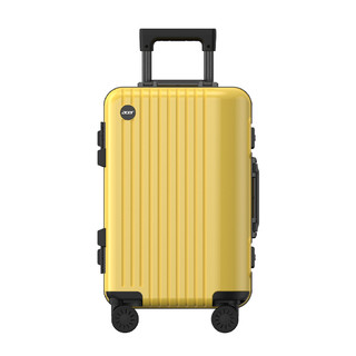 Acer/宏碁铝框合金拉杆箱黄色行李箱旅行箱子万向轮女男20/24寸