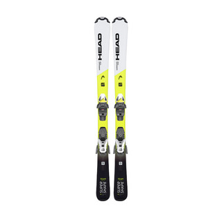 HEAD 海德 SUPERSHAPE TEAM EASY JRS 儿童滑雪双板 白色/黄色 157cm