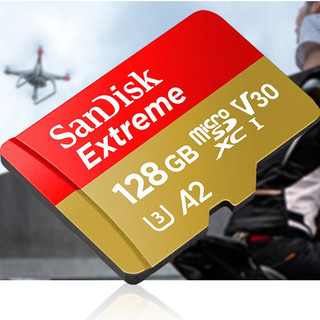 SanDisk 闪迪 至尊极速系列 A2U3V30 Micro-SD存储卡 128GB（U3，A2，V30）