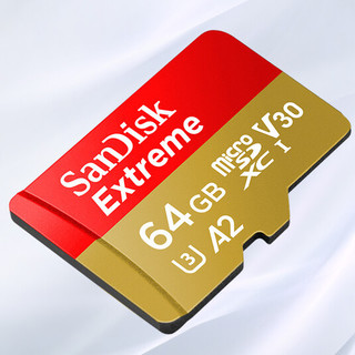 SanDisk 闪迪 至尊极速系列 A2U3V30 Micro-SD存储卡 64GB（U3，A2，V30）