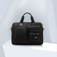 Samsonite 新秀丽 公文包男士商务通勤出差手提斜挎两用多功能15英寸电脑包NQ2