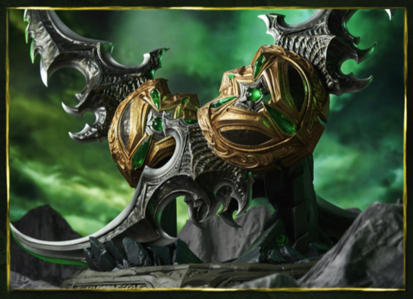 blizzard暴雪魔兽世界埃辛诺斯战刃蛋刀11典藏复刻品