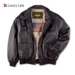 Luxury Lane 男士二战经典A2飞行员真皮夹克 412-2600A2