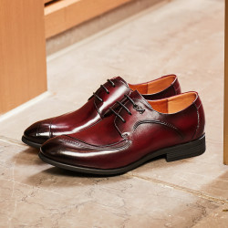 kangnai康奈系带男士皮鞋尖头商务精选正装鞋婚鞋男鞋