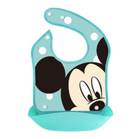 Disney 迪士尼 母婴用品米奇组合饭兜宝宝围兜饭兜口水巾可折叠防漏