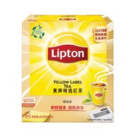 88VIP：Lipton 立顿 黄牌精选红茶  红茶包茶叶 200g×1盒 100包