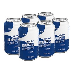 秋林 奶啤乳酸菌风味 300ml*6 罐