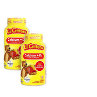 L'il Critters 小熊糖lilcritters美國原裝進口Q彈美味維生素C增強免疫兒童營養軟糖 維D&磷雙重補鈣150粒*2瓶