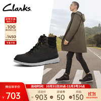 Clarks 其乐 男鞋秋冬新款Braxin经典登山靴休闲日常保暖潮流户外靴高帮靴