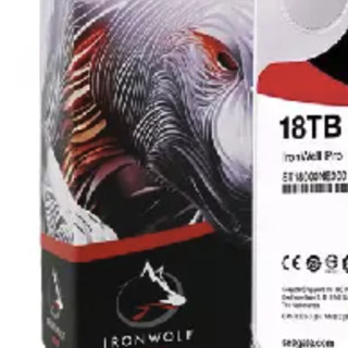 SEAGATE 希捷 酷狼IronWolf Pro系列 3.5英寸 NAS硬盘 18TB（CMR、7200rpm、256MB）ST18000NE000