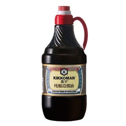 KIKKOMAN 万字 酱油 纯酿造特级酱油1.8L  (龟甲万) 0添加防腐剂0味精0色素添加 调味厨房家用炒菜凉拌蘸食