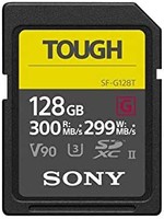 SONY 索尼 SDHC 数字存储卡 128GB SF-G系列 UHS-II U3V90 ，读取300MB/s，写入速度299MB/s SF-G128T