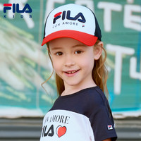 FILA 斐乐 童装男童女童帽子新款儿童薄款遮阳帽小学生鸭舌棒球帽