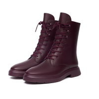 STUART WEITZMAN 斯图尔特·韦茨曼 女士8孔马丁靴 SW19010 蔓越莓红 36.5