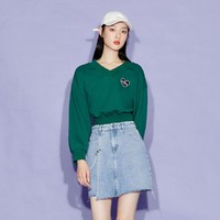 VERO MODA 2022秋冬新款宽松V领运动休闲卫衣