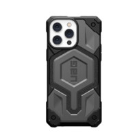 UAG iPhone 14 pro Max 塑料手机壳 磁吸尊贵皮革银