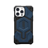 UAG iPhone 14 pro Max 塑料手机壳 磁吸尊贵皮革蓝