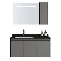 SSWW 浪鲸 EBF2082-100 智能浴室柜组合 劳伦黑金色 100cm