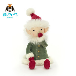 jELLYCAT 圣诞款可爱莱菲精灵毛绒玩具圣诞礼物 彩色 H32 X W10 CM