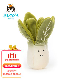 jELLYCAT 2022新品活泼小白菜 可爱公仔毛绒玩具安睡小玩偶生日礼物 活泼小白菜 H17 X W6 CM