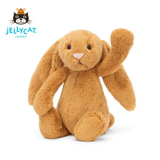 jELLYCAT 2022新品害羞金色邦尼兔 毛绒玩具安抚睡觉抱枕玩偶生日礼物送礼可爱公仔 害羞金色邦尼兔 H31 X W12 CM