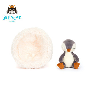 jELLYCAT 圣诞新品 冬眠企鹅 柔软毛绒玩具安抚睡觉抱枕 冬眠企鹅 H13 X W13 CM