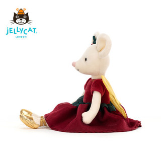 jELLYCAT 圣诞新品 糖果精灵小老鼠 可爱公仔儿童安抚毛绒玩具玩偶生日礼物 糖果精灵小老鼠 H37 X W9 CM