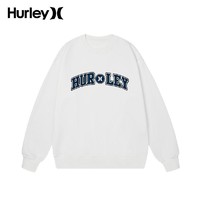 Hurley 情侣卫衣宽松秋冬季潮流美式垂感加绒外套服