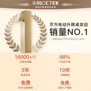 乐歌(Loctek) 电动升降桌青春派智能电脑桌站立式台式办公简约家用居家书桌E2S 白桌腿+原木色桌板 1.2*06米桌板