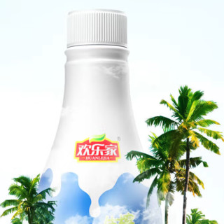 HUANLEJIA 欢乐家 果肉型 生榨椰子汁 植物蛋白饮料 500g*5瓶