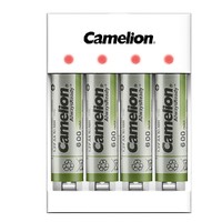 有券的上：Camelion 飞狮 BC-0807S 4槽USB充电套装+4节5号600毫安镍氢电池
