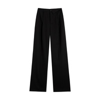 丽丽 LILY 女士休闲长裤 122409C5927 黑色 M