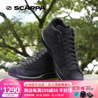 SCARPA 思卡帕 休闲鞋男女鞋 Aspen 阿斯彭 GTX防水透气防滑 简约时尚城市运动鞋 黑色 40